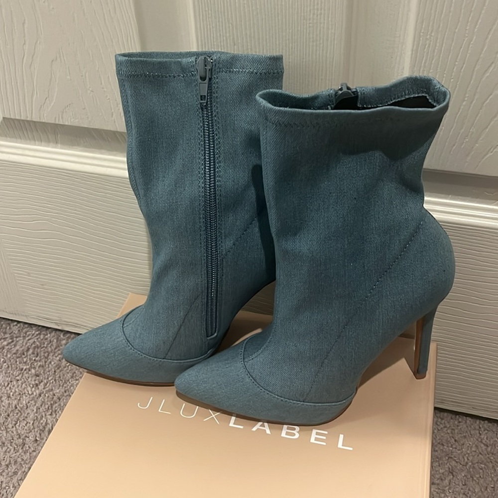 JLUXLABEL denim booties - Picture 2 of 6
